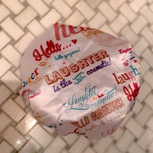 This is a top quality silky soft shower cap.